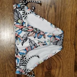 Girls Splendid multi color floral bikini bottoms size 14